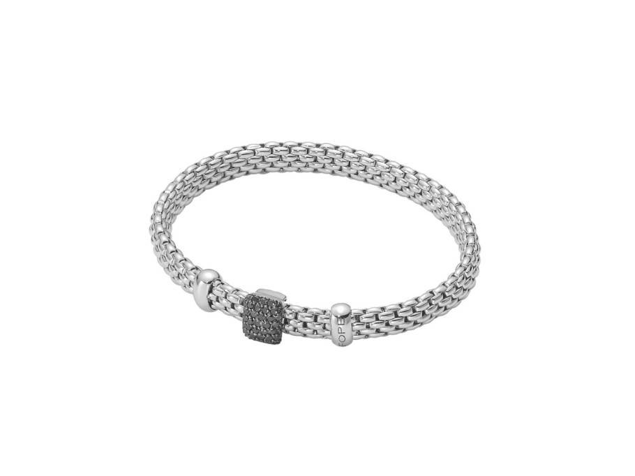 Vendôme Flex'It Men Armband Weißgold M schwarze Brillanten 0,470ct flexibel