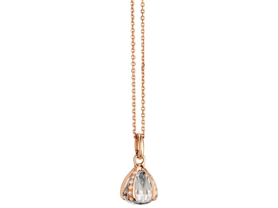 Capriccio Anhänger Roségold Bergkristall  8,0 mm