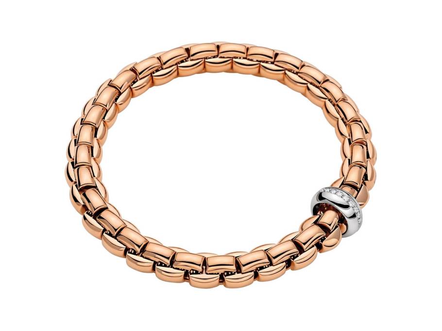 FlexIt Armband breit mit Brillanten Rosegold