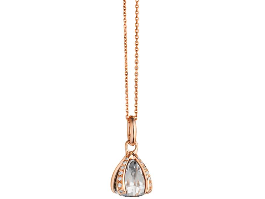 Capriccio Anhänger Roségold Bergkristall 10,0 mm