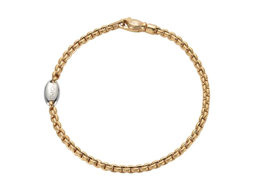 Eka Tiny Armband Gelbgold schmal 19 cm