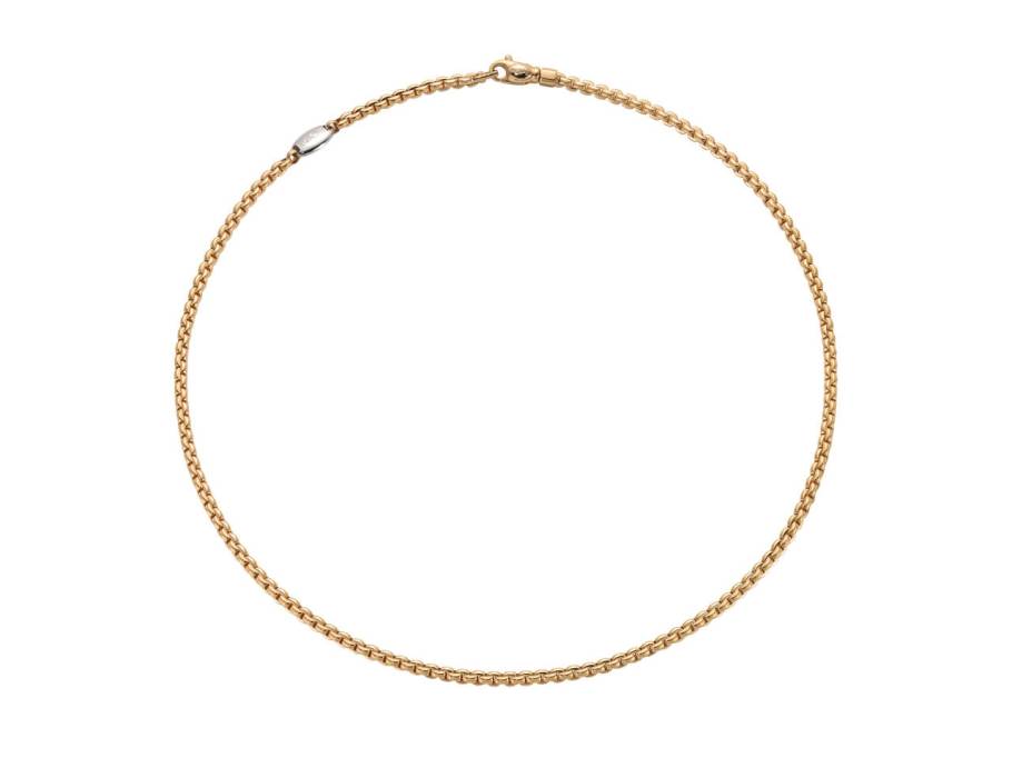 Eka Tiny Collier Gelbgold schmal 45 cm