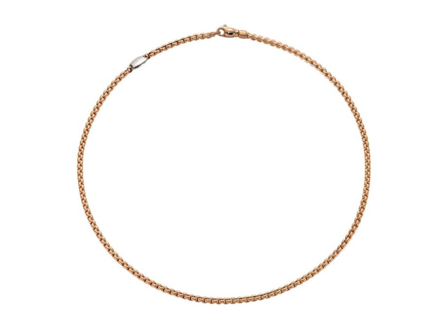 Eka Tiny Collier Roségold schmal 43 cm