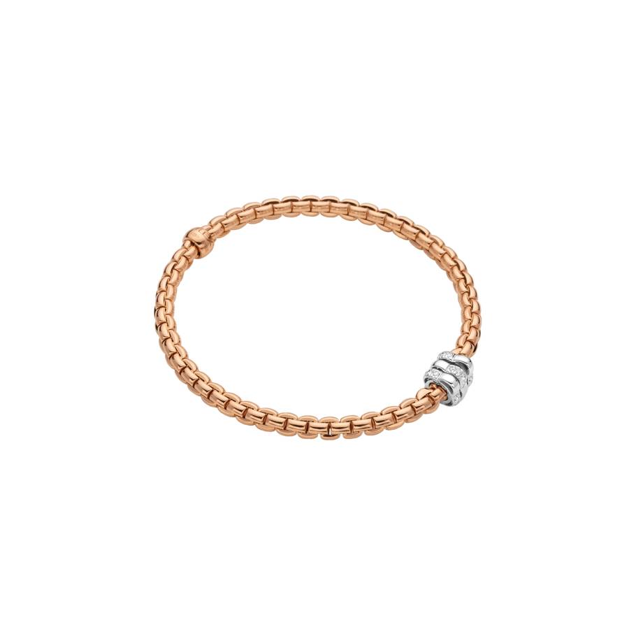Eka Tiny Armband Rosegold schmal mit Brillanten 