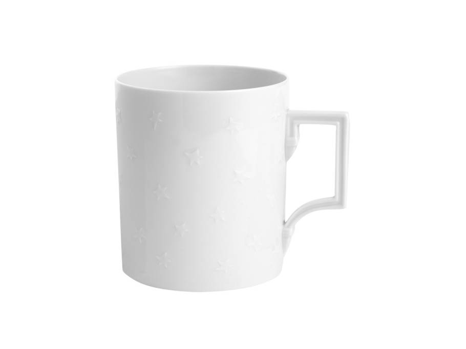 MUG Collection Henkelbecher "Reliefsterne weiß"