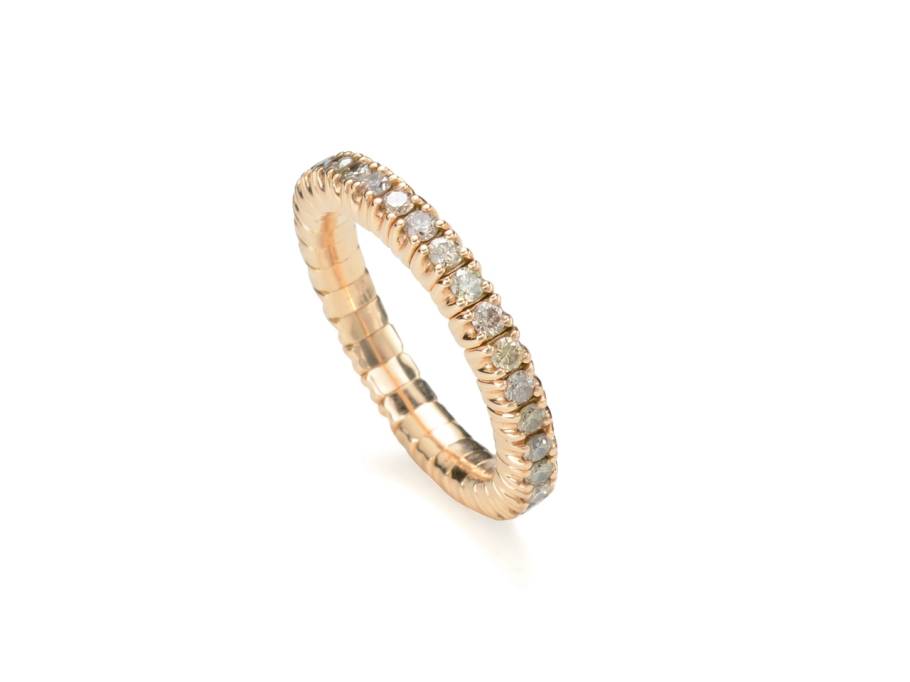 Tennis Flex Ring rundum Brillanten 1,00ct Rosegold