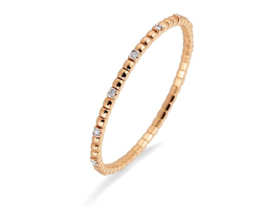 Tennis Flex Armband 13 Brillanten Rosegold