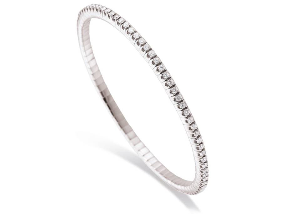 Tennis Flex Armband rundum Brillanten 1,60ct Weißgold
