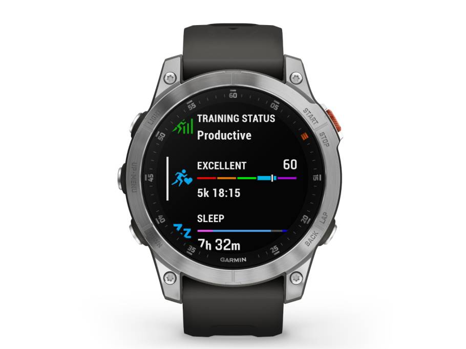 epix Gen 2 Edelstahl 47 mm Kautschukband schiefergrau