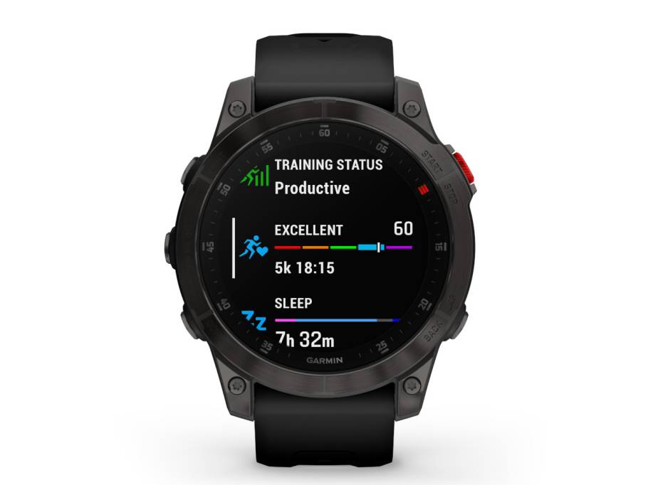 epix Sapphire Titan Gen 2 schiefergrau beschichtet 47 mm Kautschukband schwarz