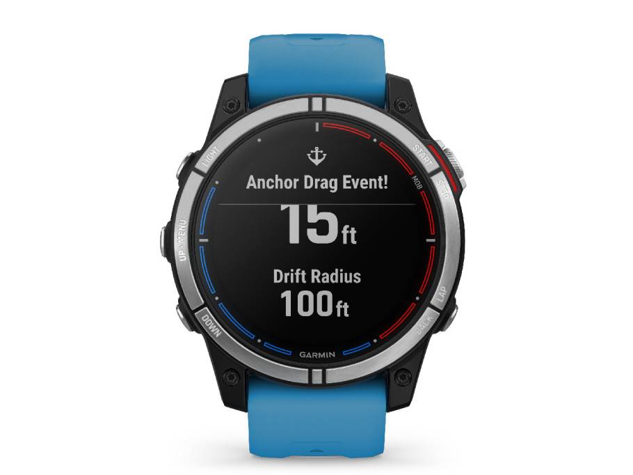  quatix 7 Titan 47 mm blaues Kautschukband