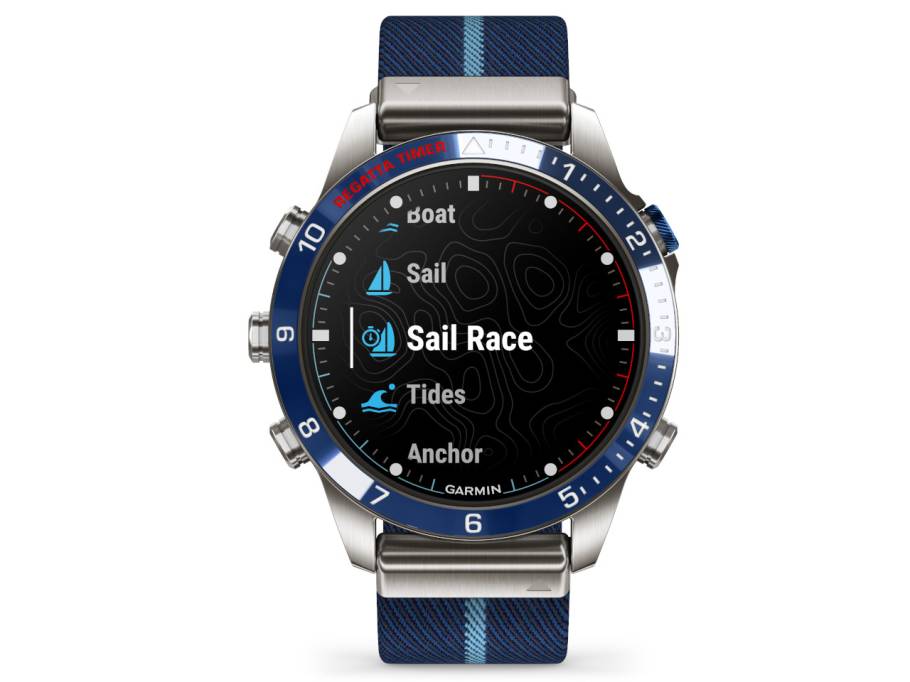    MARQ Captain Gen 2 digital Titan 46 mm Jacquard-Nylonband blau