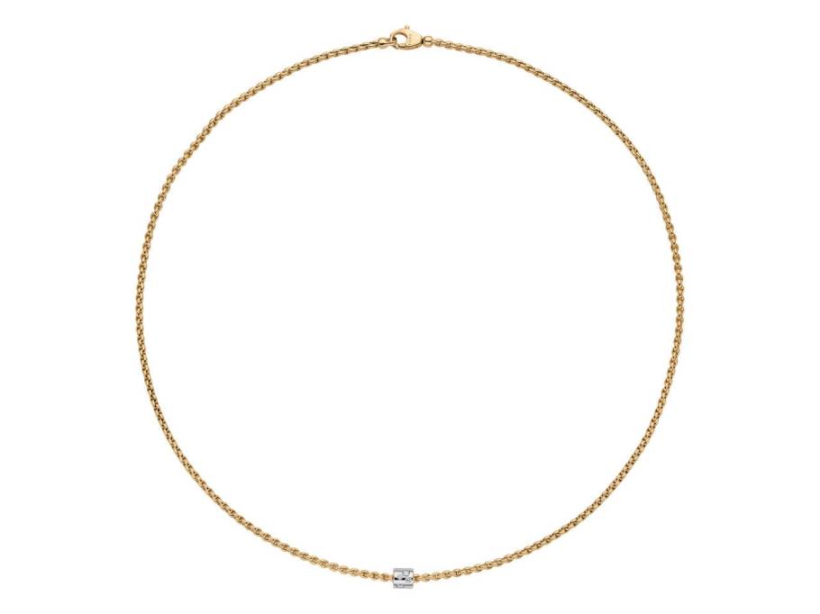 Aria  Collier Gelbgold 43cm mit Brillanten 0,170ct