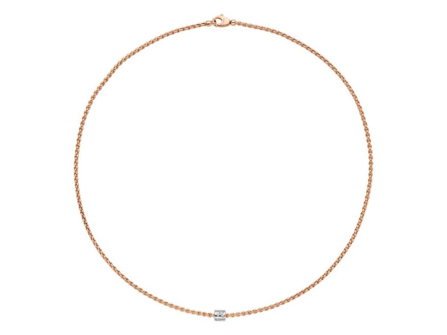 Aria  Collier Roségold 43cm mit Brillanten 0,170ct