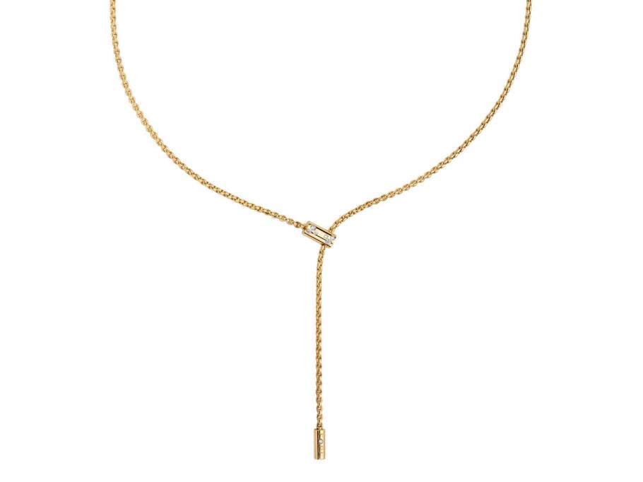 Aria  Y-Collier Gelbgold längenverstellbar mit Brillanten 0,110ct