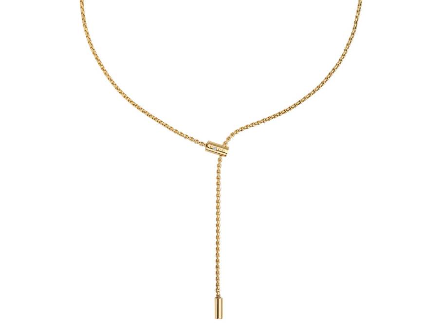 Aria  Y-Collier Gelbgold längenverstellbar mit  1 Brillant 0,010ct