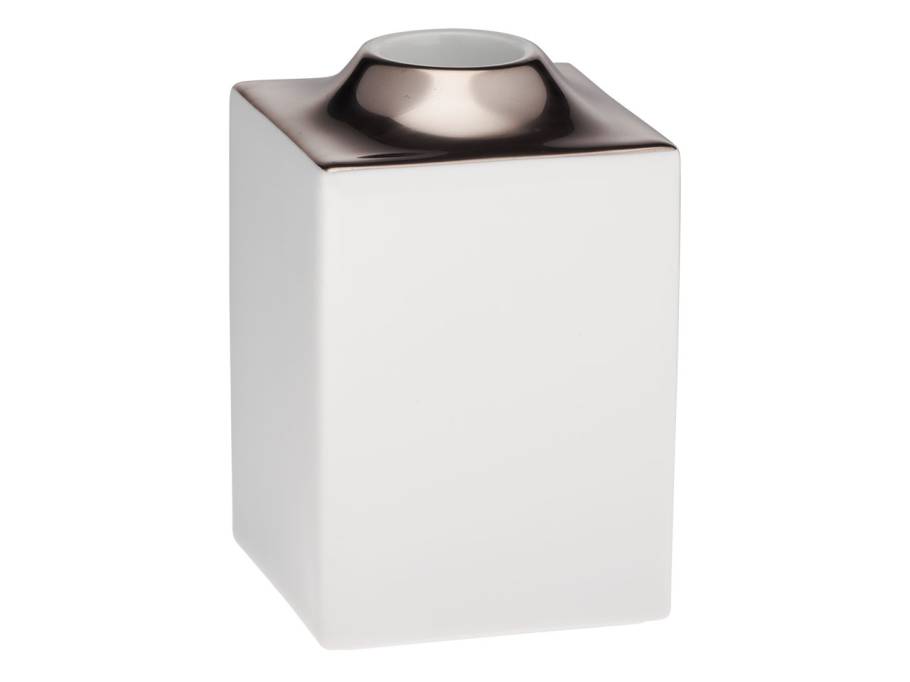 Kerzenhalter Cosmopolitan rechteckig 8,5 cm Platin