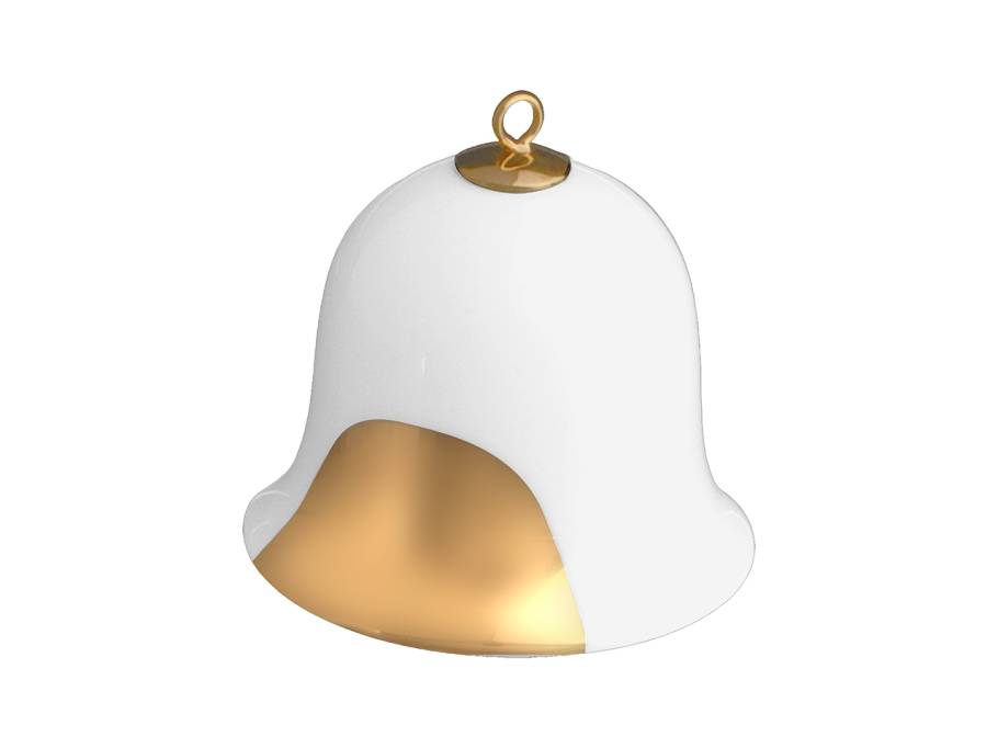 Baumschmuck Glocke Goldpunkt