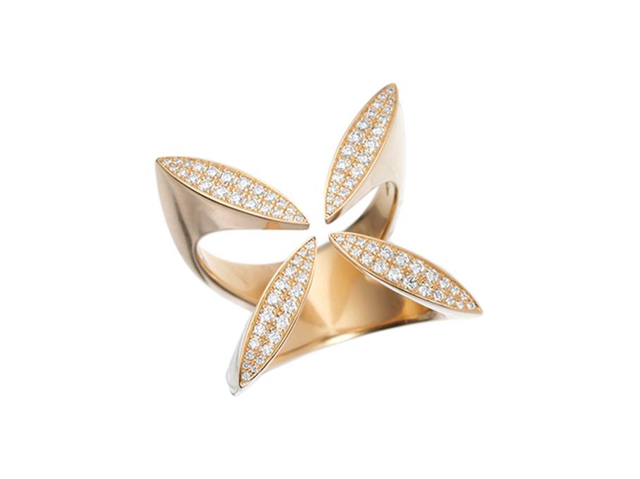 Libelle Ring mit Brillanten