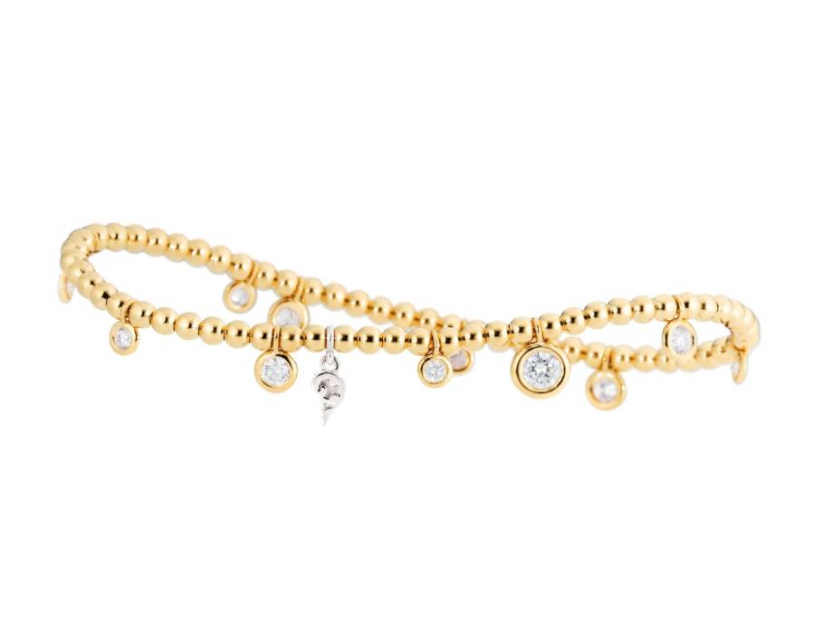 Prosecco Armband Gelbgold 11 Brillanten