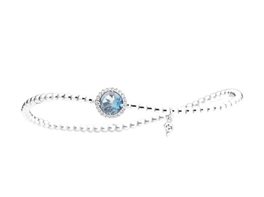 Espressivo Armband Weißgold Sky Blue Topas