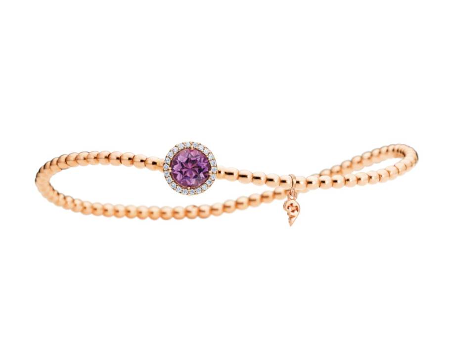 Espressivo Armband Roségold Amethyst