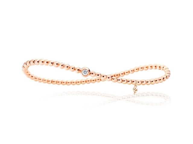Flessibile Armband Roségold 1 Brillant 0,10ct