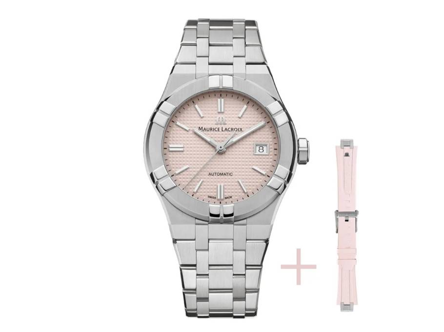Aikon Limited Summer Edition Automatik Edelstahl 39mm pastelrosa Zifferblatt Edelstahlband