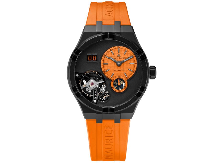 Aikon   Master Grand Date Automatik Technicolour Orange