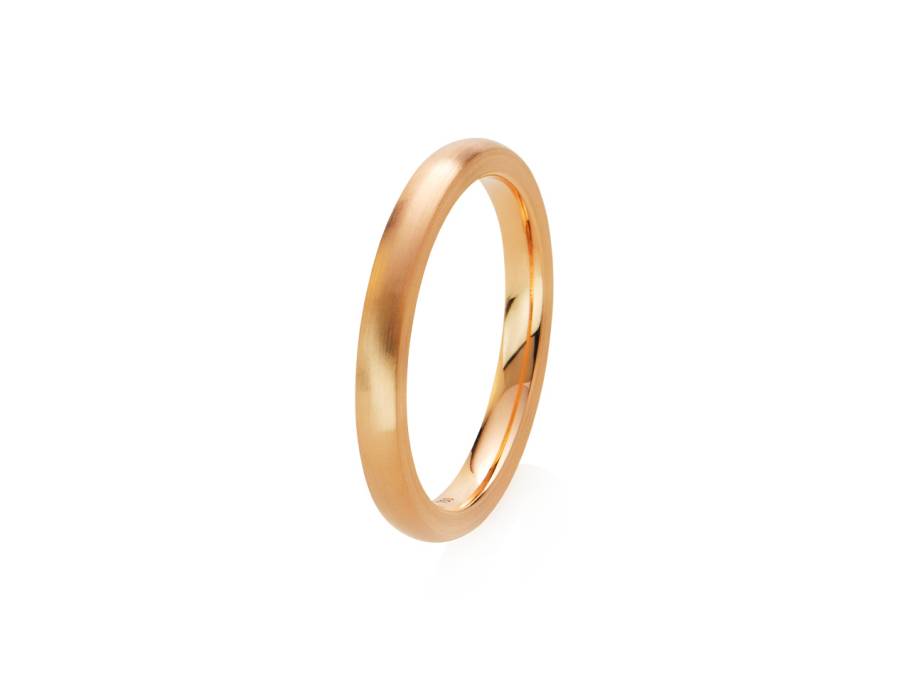 Alpenring Ring  Rotgold 2,5mm gerundet schmal