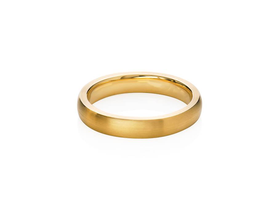 Alpenring Ring   Gelbgold 4,0mm gerundet