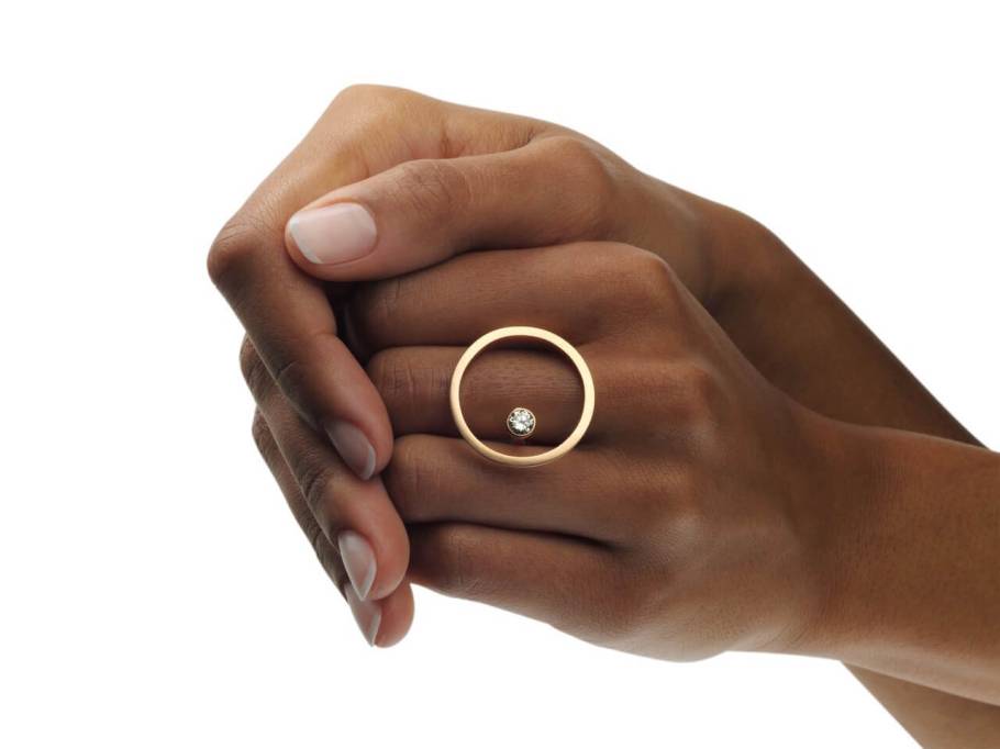 Schatzinsel Ring Gelbgold mit Brillant