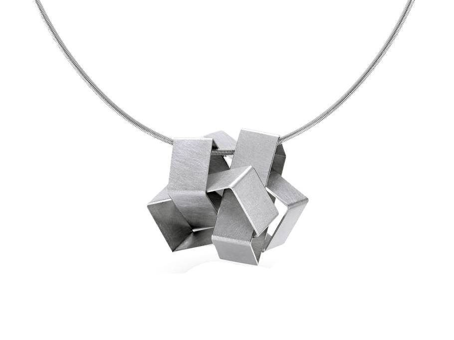 Cube 20mm Platin