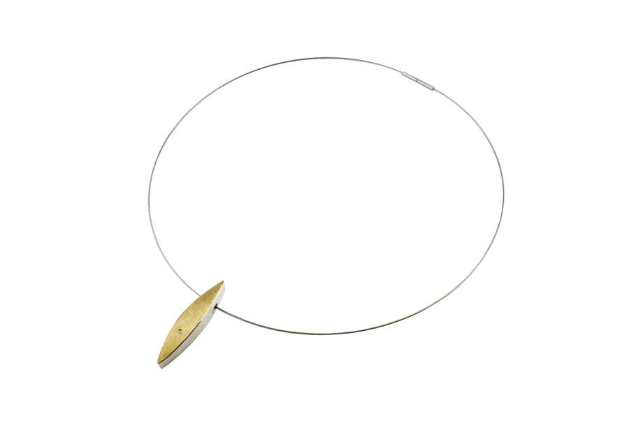 Anhänger Silber vergoldet mit Brillant 0,008ct