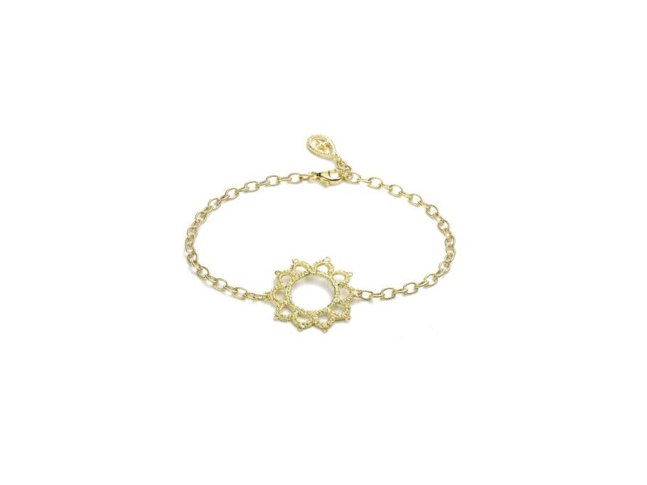 Anna Armband Silber vergoldet 18cm