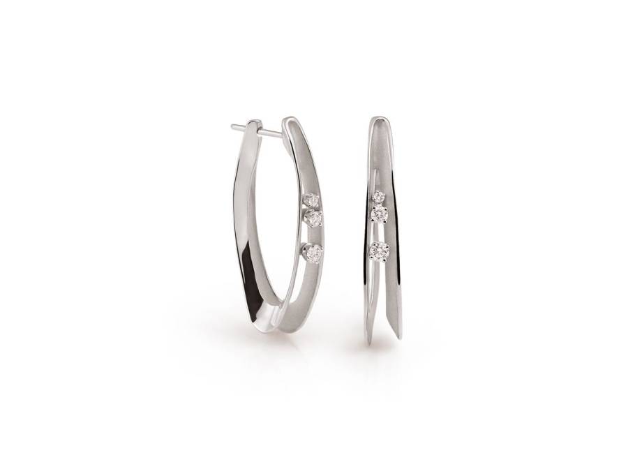 Dune Precious Creolen White Ice mit Brillanten 0,360ct