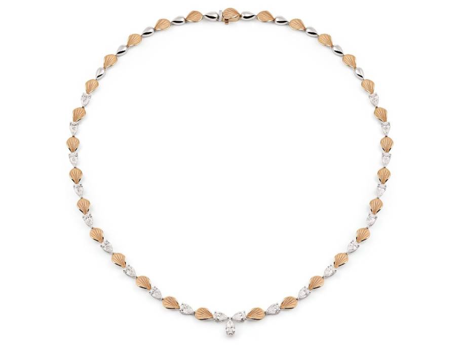 Divina Collier Weißgold und Rotgold mit Brillanten 6,30ct