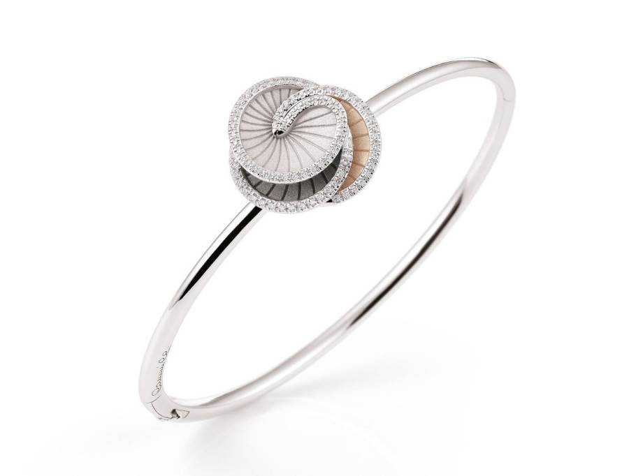 Hypnose Armreif Weißgold mit Brillanten 0,210ct