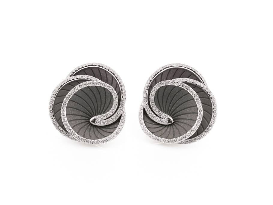 Hypnose Ohrstecker Weißgold mit Brillanten 0,580ct