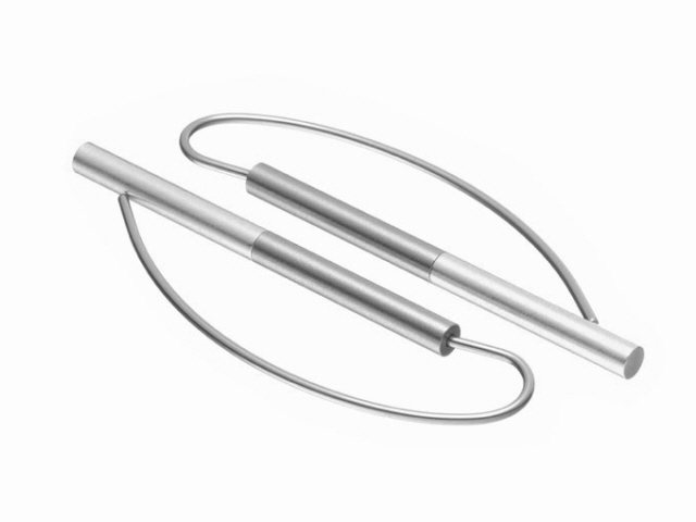 Ohrhänger Aluminium 49mm Natur