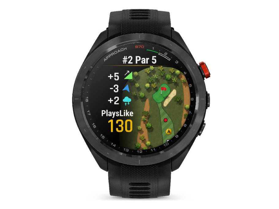 Approach S70 Smartwatch Kunststoff 47mm digitale Anzeige schwarzes Silikonband