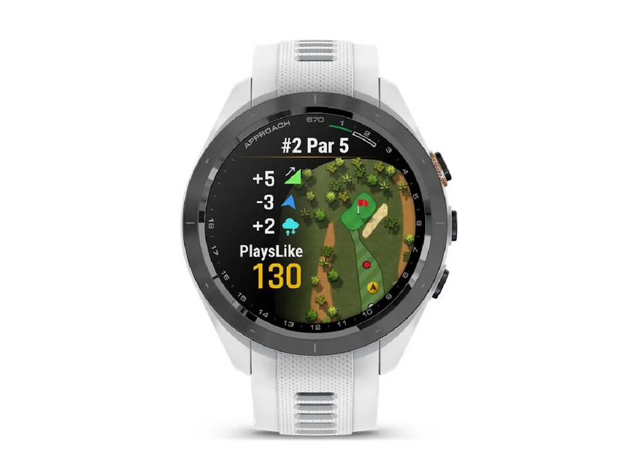Approach S70 Smartwatch Kunststoff 42mm digitale Anzeige weißes Silikonband