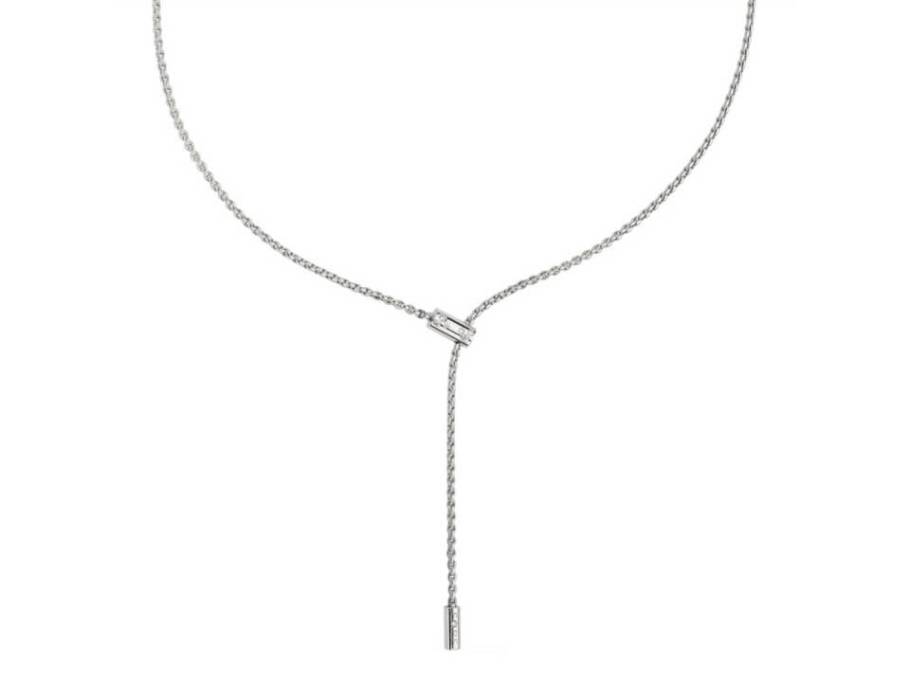 Aria  Y-Collier Weißgold längenverstellbar mit Brillanten 0,110ct