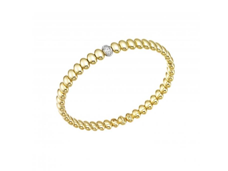 Armillas Acqua Armspange Gelbgold 18cm mit Brillanten 0,070ct flexibel