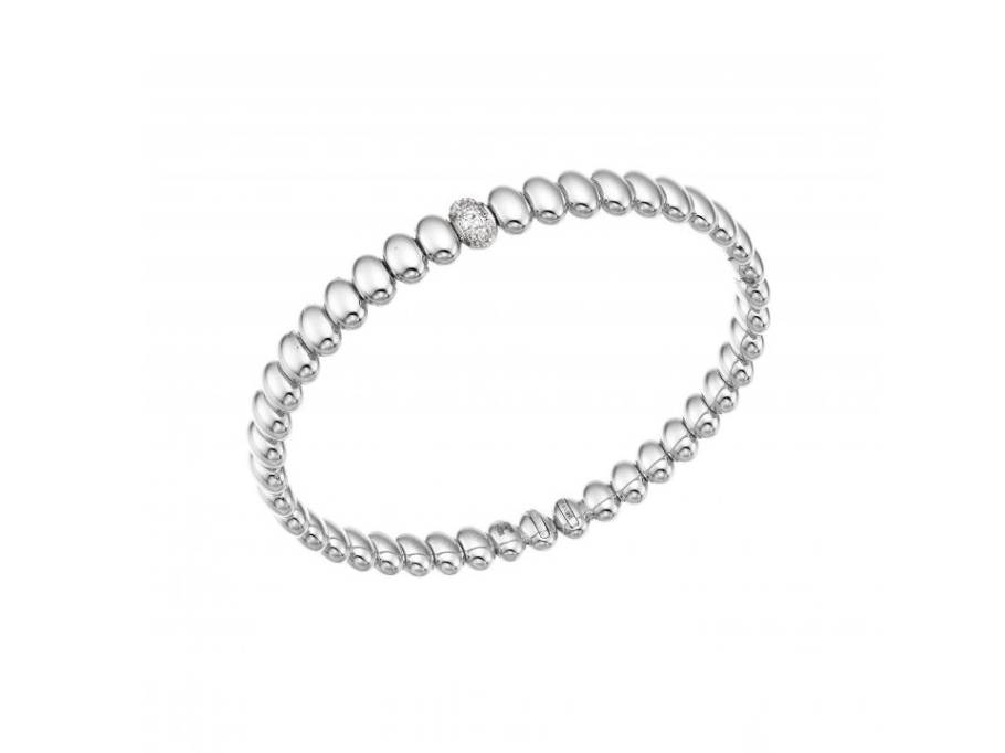 Armillas Acqua Armspange Weißgold 18cm mit Brillanten 0,070ct flexibel