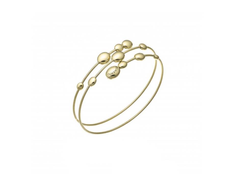Armillas Acqua Armspange Gelbgold 3-reihig 18cm flexibel