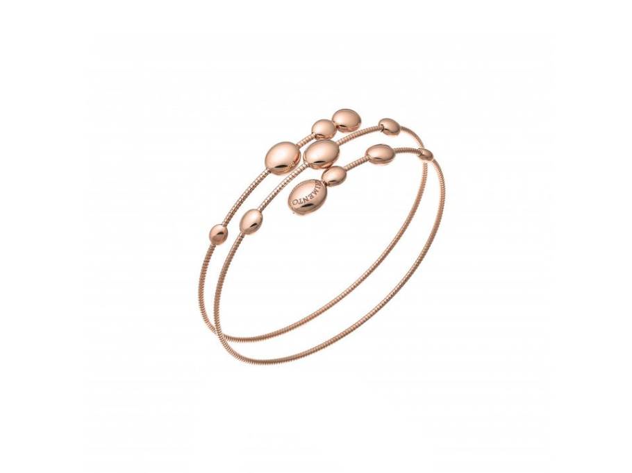 Armillas Acqua Armspange Roségold 3-reihig 18cm flexibel