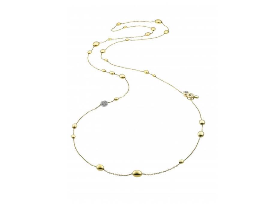 Armillas Acqua Collier Gelbgold 90cm mit Brillanten