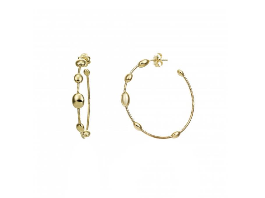 Armillas Acqua Creolen Gelbgold 43mm