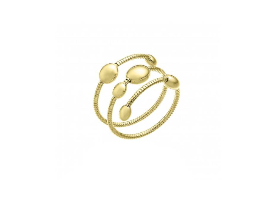 Armillas Acqua Ring Gelbgold 3-reihig flexibel